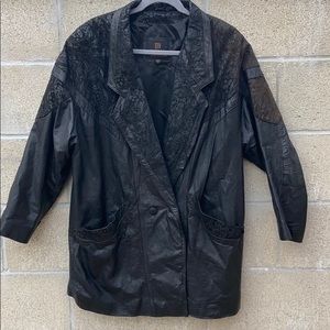 Vintage Byrnes & Baker leather jacket